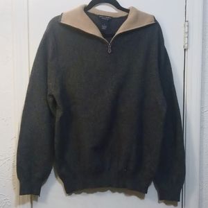 Daniel Cremieux Large Grey zip up pullover sweater